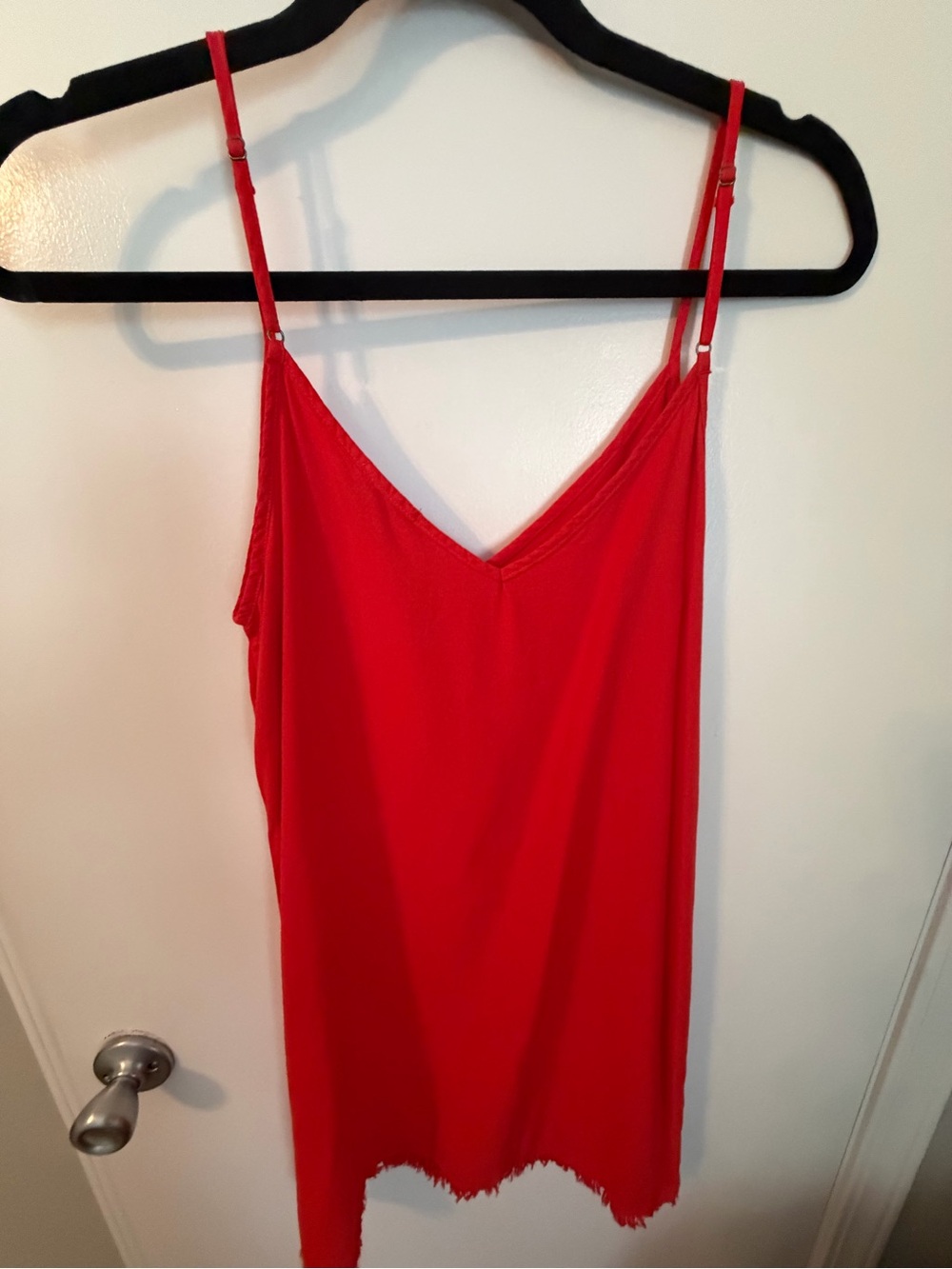 Splendid Bright Red V-Neck Camisole with Adjustable Straps